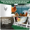 thumbnail image 5 of Kojooin Durable Metal Chicken Nesting Boxes - Versatile Wall Mount or Free Standing, Green _8 Compartment (Without Stand), 5 of 7