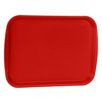 Traex 1014-02 Red Plastic 10 x 14 Fast Food Tray - Dozen