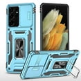 thumbnail image 1 of TECH CIRCLE Case for Samsung Galaxy S21 Ultra, Heavy Duty Rugged Case with Kickstand Pocket Shockproof ,Slide Holder Back Cover for Samsung Galaxy S21 Ultra 6.8 inch,Lightblue, 1 of 7