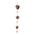 thumbnail image 1 of Cadena de con adorno para atrapar agua de , decorativa para exteriores, para canalones, patios, aleros, drenajes y porches., 1 of 8
