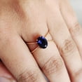 thumbnail image 6 of Natural Iolite Ring, 14K Solid Yellow Gold Iolite Ring, Iolite Cross Ring, September Birthstone Ring, Iolite Jewelry, Statement Ring, 6 of 7