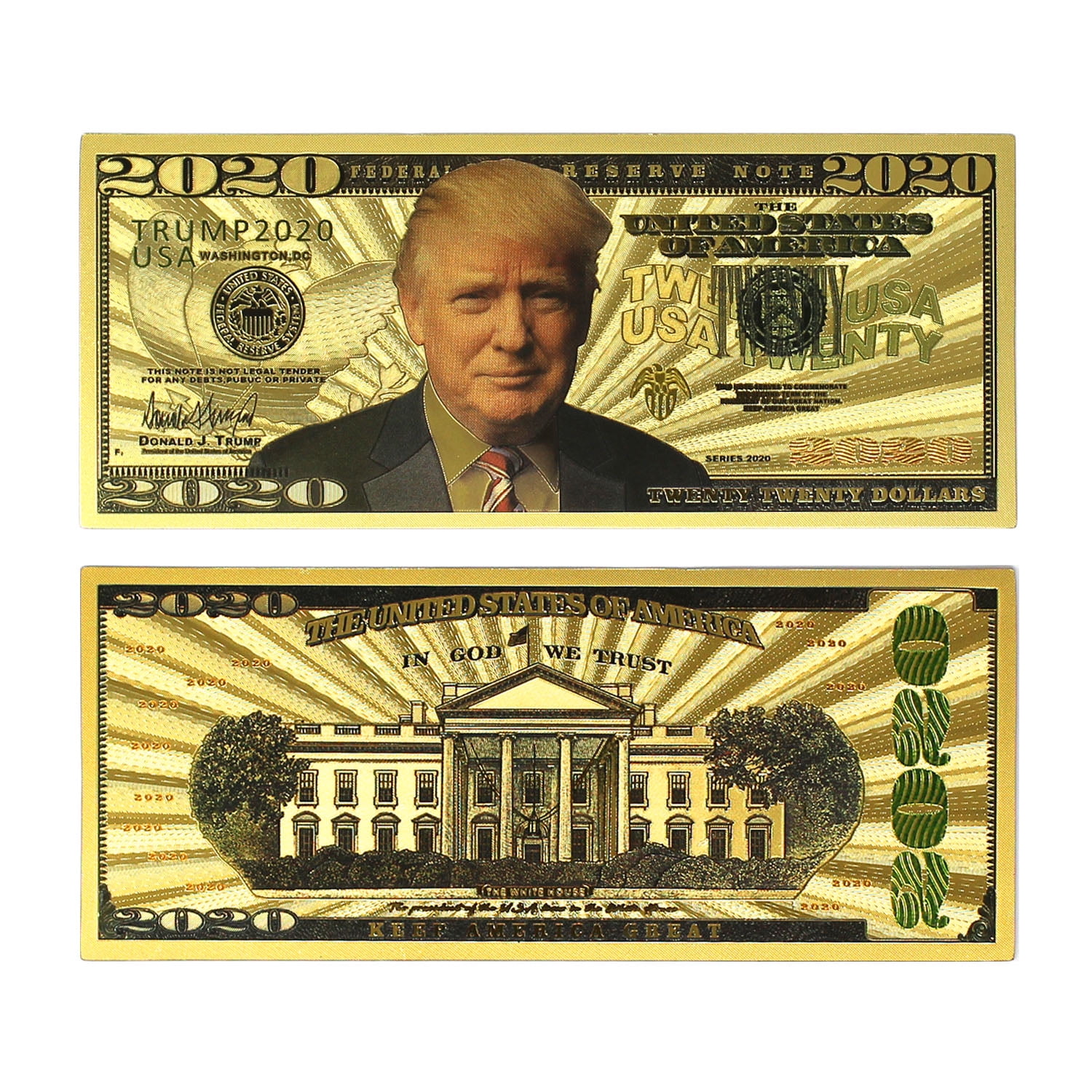 DONALD TRUMP 2020 on REAL Dollar Bill Keep America Great Money Cash Collectible 