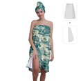 thumbnail image 2 of Colevkie Women's 2 Pcs Bath Wrap Set Bath Skirt &Shower Cap Quick Drying and Absorbent Lightweight for Bathroom Beach Sauna Hotel Printed Vintage Pattern, 2 of 8
