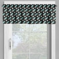 thumbnail image 2 of Ambesonne Rockets Valance Pack of 2, Spaceship Doodle Sketch, 54"X12", Turquoise Charcoal Grey, 2 of 5