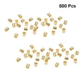thumbnail image 2 of 1500 Pcs Petites Perles en Tube de Cuivre pour Bricolage Accessoires pour Fabrication de Bijoux Bricolage (Doré, 2mm), 2 of 8