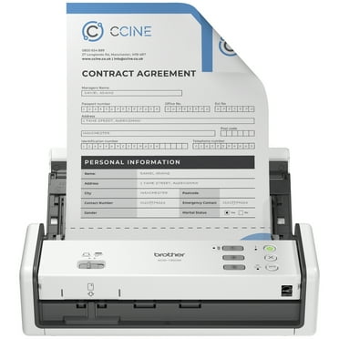 Brother ADS-1350W Wireless Color Compact Scanner, up to 30ppm, Single Pass Double-Sided Scanning