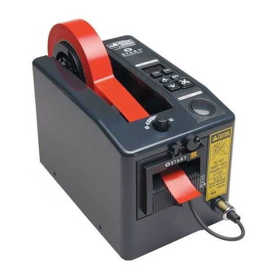 Tape Dispenser, 2 in Max. Tape Width. 7 in Tape Core Dia, Black