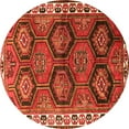 thumbnail image 1 of Ahgly Company Indoor Round Persian Orange Traditional Area Rugs, 4' Round, 1 of 1