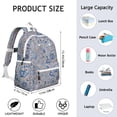 thumbnail image 6 of Paisley Pattern Backpack for School,Cute School Bag,Schoolbag with Adjustable Shoulder Straps & Padded Back,13.4"x11"x4.7", 6 of 6