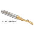 thumbnail image 3 of End Milling Cutter, Accurate High-speed Steel M2 Single Flute Milling Cutter Durable High Safety  for Machinery for Pure Aluminum Cutting for Industrial, 3 of 7