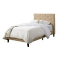 thumbnail image 4 of CorLiving Nova Ridge Upholstered Adult Twin Size Platform Bed Frame with Headboard - No Box Spring Required, 4 of 9