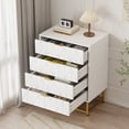 thumbnail image 2 of Qinaqin 4 Cajón Tela cm de Profundidadresser con Madera Top Pequeño Almacenamiento Chest para Clothes Ideal as Moderno Nightstand o End Mesa, 2 of 7