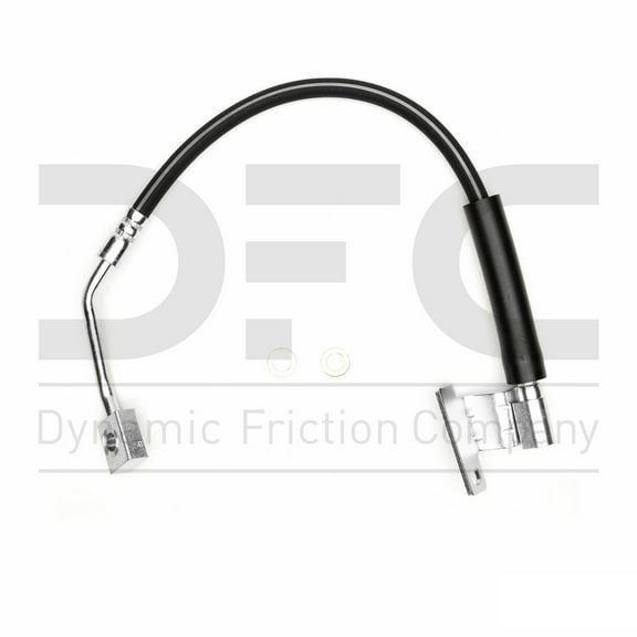 Rear Left Dynamic Friction Company Brake Line Hose 350-56040 For 2006-2011 Ford Crown Victoria, 2006-2011 Lincoln Town Car, 2006-2011 Mercury Grand Marquis
