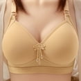 thumbnail image 2 of SMihono Fashion Sports Bras for Women Bralettes for Women with Support Sexy Underwear Support Bras for Older Women Lift No Underwire Beige 36/80, 2 of 3