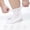 White, variant on 4 Pairs Loose Cuff Socks for Men & Women, Non-Binding Short Socks with Anti-Slip, for Swollen Ankle,Edema, Pregnant Women (Black/Light Gray/Navy/Dark Gray)