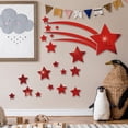 thumbnail image 4 of Adhesivo de pared con espejo y cometa de meteorito Laklulu, adhesivo de pared para fondo de dormitorio, 4 of 5