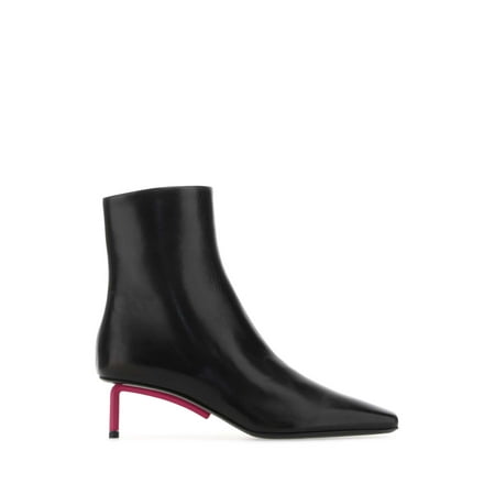 

Black nappa leather Allen ankle boots