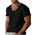 thumbnail image 3 of Men’s Short Sleeve Pocket T-Shirt Casual Collared Top Everyday Wear, 3 of 5