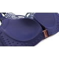 thumbnail image 5 of Mrat Women's Bra Wire Free Underwear Front Closure Backless Bra S-78 Navy, 5 of 9