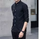 thumbnail image 4 of Camisas Slim Hombre Manga Larga Casual Caballeros, 4 of 6