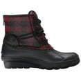 thumbnail image 6 of Sperry Top-Sider Women's Saltwater Wedge Tide Wool Rain Boot, Black/Red/Buffalo Plaid, 12 Medium US, 6 of 8
