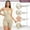 Beige, variant on Shapewear High Waisted Shapewear Shorts For Women Seamless Comfy Body Underwear Girdle Full Spanks for Women Corset Strap on Corset Extender 13 Hooks