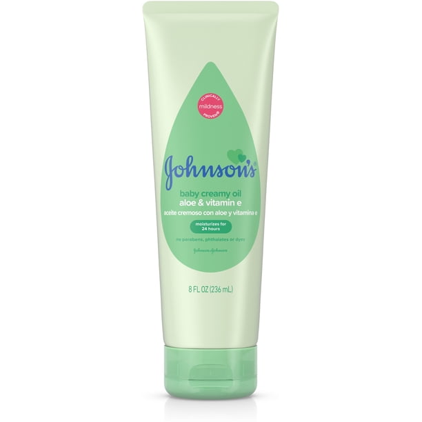 4 Pack Johnson S Creamy Oil Moisturizing Baby Body Lotion Hypoallergenic And Paraben Free 8 Oz Walmart Com Walmart Com