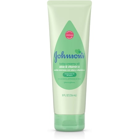 Oil Moisturizing Body Lotion - 2 Pack - JOHNSON'S Creamy Oil Moisturizing Baby Body Lotion, Hypoallergenic and Paraben Free 8 oz