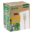 thumbnail image 2 of iECO Birch Forks - 500-Pack | Authentic Birch Wood Utensils, 2 of 6