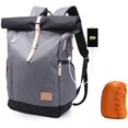 thumbnail image 1 of Waterproof Laptop Rucksack Uni Rucksack School Rucksack USB Rucksack Backpack + Rain Cover For Women, Men, 1 of 7