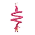 thumbnail image 2 of Bunblic Bird Rope Perches Birdcage Toy Woven Spiral Rope Thick Hanging Standing Toy Braided Rope for Parakeet Lovebirds Parrot Canary red, 2 of 8