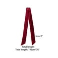thumbnail image 3 of INSPIRE CHIC Women's Vintage Velvet Skinny Scarf Neckerchief Hairband Waistband Wine Red L, 3 of 6