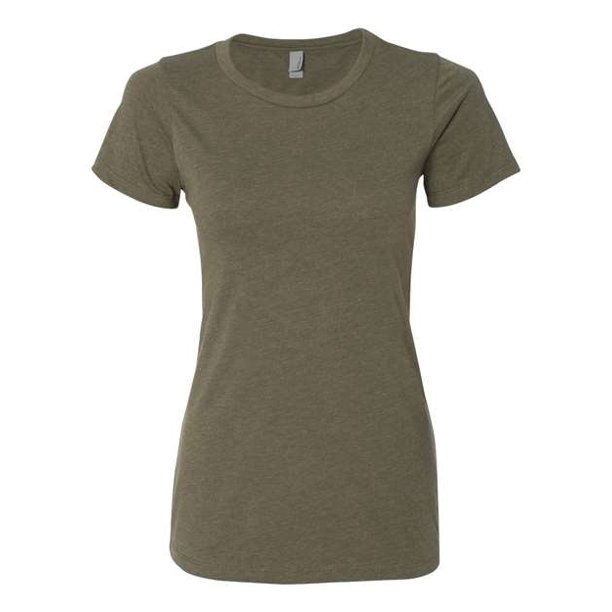 Next Level Playera de cuello redondo CVC RibKnit Tear Away para mujer, 3XL, verde militar Ropa de siguiente nivel 6610