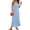 Light Blue, variant on Women Dress Halter Neck Off Shoulder Sleeveless Loose Maxi Dress with Pockets Summer Beach Vacation Dress