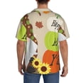 thumbnail image 3 of Kdxio Men's Hawaiian Shirt for Men Short Sleeve Shirt Gnome Happy Fall Summer Casual Holiday Beach Button Down T-Shirts, 3 of 5