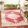 thumbnail image 2 of SAFAVIEH Montage Creighton Abstract Indoor/Outdoor Area Rug, Rose/Grey, 5'1" x 7'6", 2 of 5