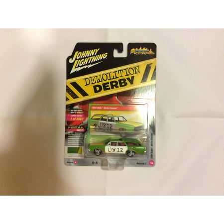 1964 Oldsmobile Vista Cruiser - Johnny Lightning 1:64 Street Freaks Ver A 1964 Olds Vista Cruiser Green Yellow