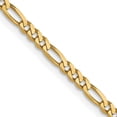 thumbnail image 3 of FJC Finejewelers 14 kt Yellow Gold Flat Figaro Chain 24 Inches x 2.25 mm, 3 of 8