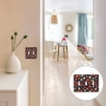 thumbnail image 7 of Yayeee Toggle Light Switch Wall Plate 2-Gang 4.56"x4.48" Decorative Outlet Cover, Red Floral, 7 of 7