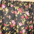 thumbnail image 4 of Cotton Curtain Floral Print 58 Inch Wide Vintage Floral Large Roses Black, 4 of 4