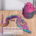 thumbnail image 3 of Adorno Dragón Articulado Impreso en 3D JShteea con huevo Morado 30 Cm, 3 of 9