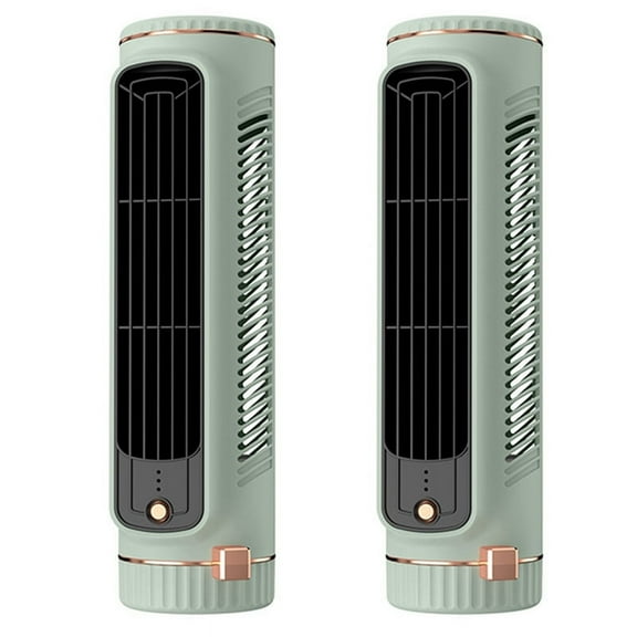 2X Automatic Remote Air Conditioner, USB Personal Air Conditioner Mini Conditioner with 3-Speed Electric Fan Green
