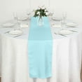 thumbnail image 6 of Efavormart LIGHT BLUE Premium Polyester Table Top Runner For Weddings Birthday Party Banquets Decor Fit Rectangle and Round Table, 6 of 11