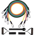 thumbnail image 1 of Exercise Resistance Band Set 11 Piece Strength Training Gym Tube Tension Band with Handle, Door Anchor, Ankle Strap, Carry Bag, 1 of 5