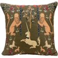 thumbnail image 1 of Decorative Boho Kilim Pillow Cover - Oriental Rug Square Throw, Lumbar Cushion Case - 16x16 Inches (y-96), 1 of 7