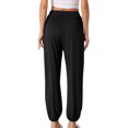 thumbnail image 3 of Pantalones Harem de Yoga para Mujeres INSPIRE CHIC con Abertura Lateral, Joggers, Cubierta de Playa, Pantalones de Entrenamiento, Sudaderas L Negros, 3 of 5