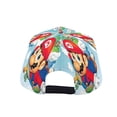 thumbnail image 3 of Super Mario Gorra de Béisbol para Hombres, Mujeres y Niños, Gorra Clásica de Visera Plana, Gorra Hip Hop Trucker, Snapback Ajustable, 3 of 5