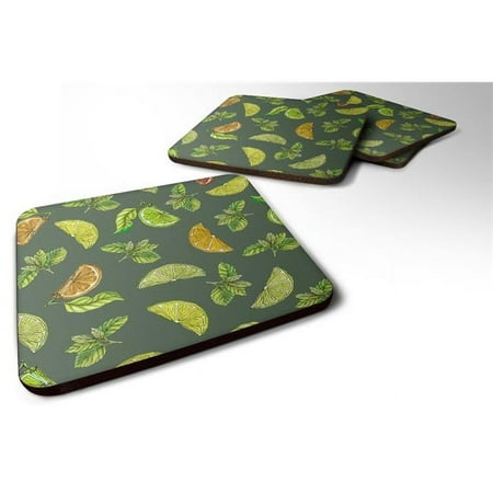 

Lemons Limes & Orange Foam Coaster - Orange - 3.5in. H x 0.25in. W x 3.5in. L