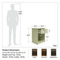 thumbnail image 6 of Pemberly Row Transitional Nightstand with Drawer in Walnut Finish, 6 of 8