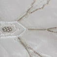 thumbnail image 3 of Vickerman Decorative 18" x 18" Beaded Snowflakes Pillow, 3 of 3